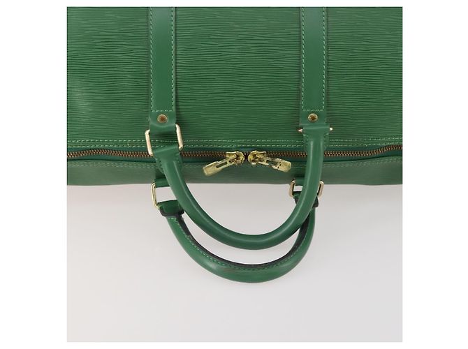 LOUIS VUITTON Epi Keepall 55 Borsa Boston Verde M42954 LV Auth AMZ128 - vista 7