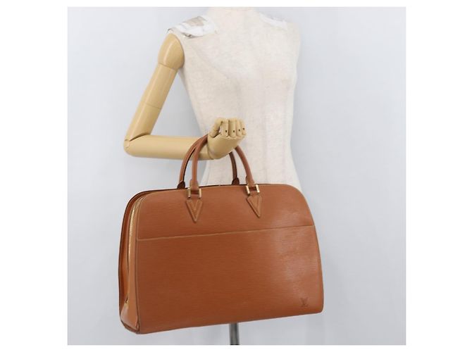 LOUIS VUITTON Bolso de Mano Epi Sorbonne Zipangu Oro M54518 LV Auth ep13869 - vista 27