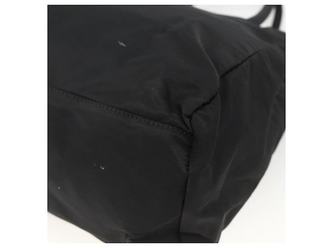 PRADA Borsa a mano in nylon nero argento Auth bs34251 - vista 15