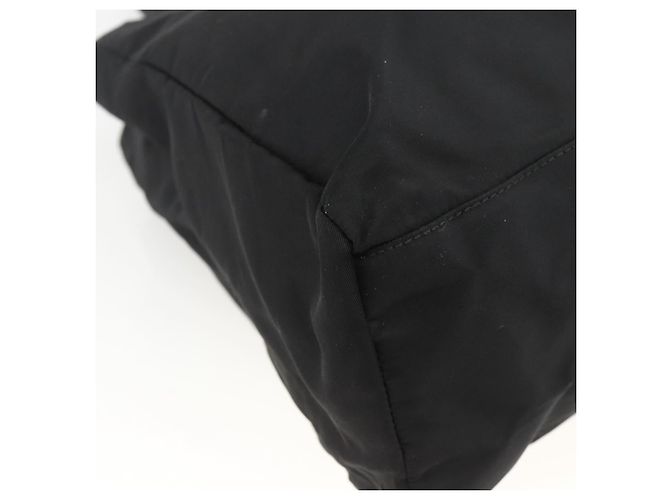 PRADA Borsa a mano in nylon nero argento Auth bs34251 - vista 16