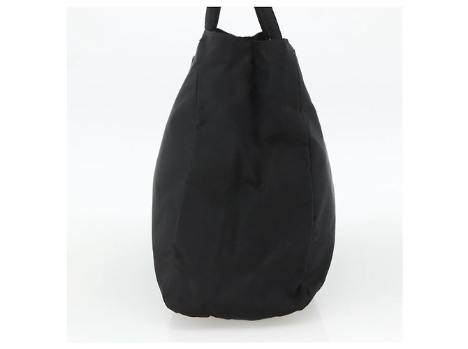 PRADA Borsa a mano in nylon nero argento Auth bs34251 - vista 4