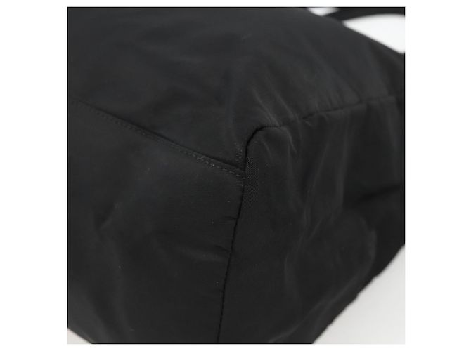 PRADA Borsa a mano in nylon nero argento Auth bs34251 - vista 9