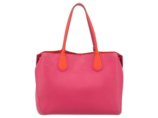 Borsa Tote in pelle rosa argento Christian Dior Auth BAZ635A - vista 2