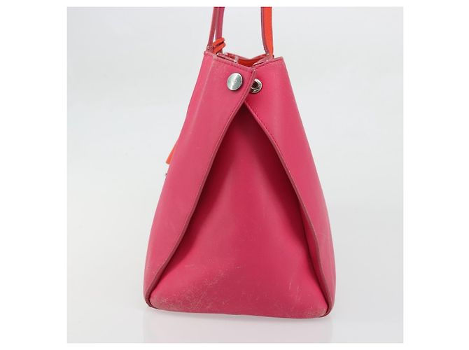 Borsa Tote in pelle rosa argento Christian Dior Auth BAZ635A - vista 4