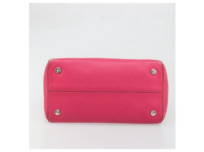 Borsa Tote in pelle rosa argento Christian Dior Auth BAZ635A - vista 5