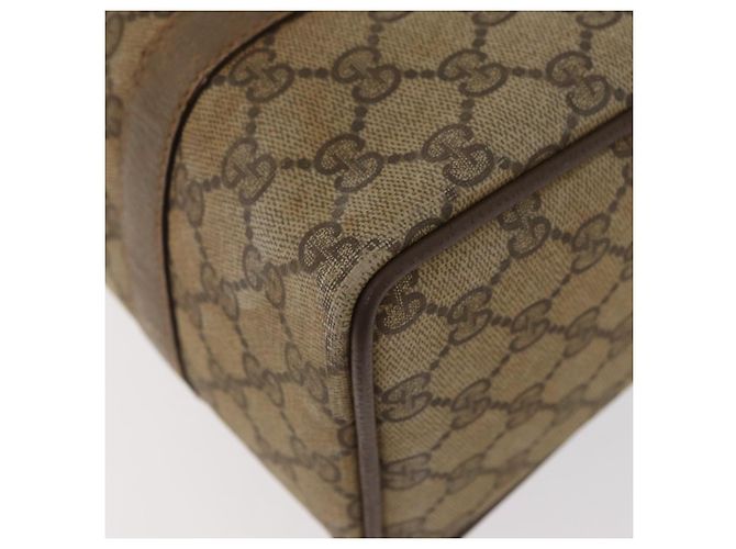 Borsa Boston in PVC beige e oro della linea Sherry GG Supreme di GUCCI 40 02 006 Auth BAZ553 D'oro - vista 16