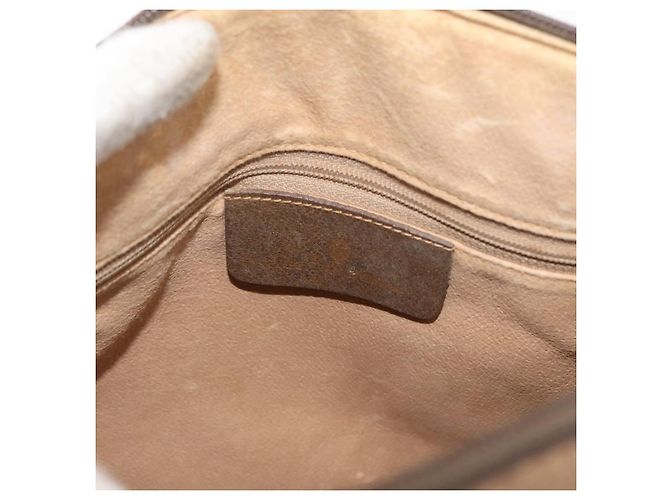 Borsa Boston in PVC beige e oro della linea Sherry GG Supreme di GUCCI 40 02 006 Auth BAZ553 D'oro - vista 18