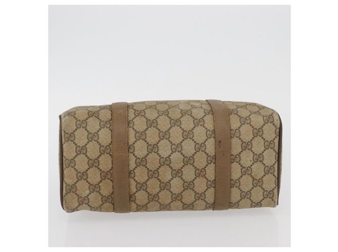 Borsa Boston in PVC beige e oro della linea Sherry GG Supreme di GUCCI 40 02 006 Auth BAZ553 D'oro - vista 5
