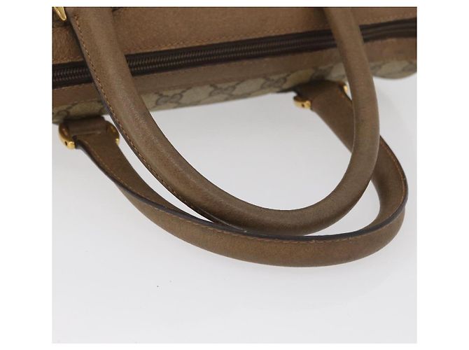 Borsa Boston in PVC beige e oro della linea Sherry GG Supreme di GUCCI 40 02 006 Auth BAZ553 D'oro - vista 7