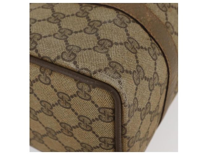 Borsa Boston in PVC beige e oro della linea Sherry GG Supreme di GUCCI 40 02 006 Auth BAZ553 D'oro - vista 9