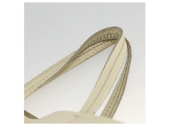 Céline Bolso de Mano CELINE de Cuero 2 en 1 Beige Dorado Auth ka3526 - vista 8
