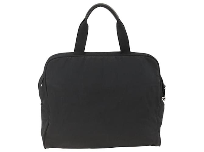 PRADA Borsa a mano in nylon nero argento Auth 173987 - vista 2