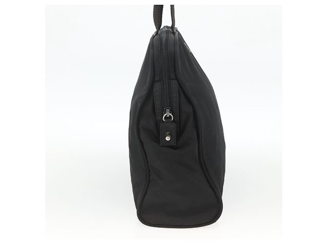 PRADA Borsa a mano in nylon nero argento Auth 173987 - vista 3