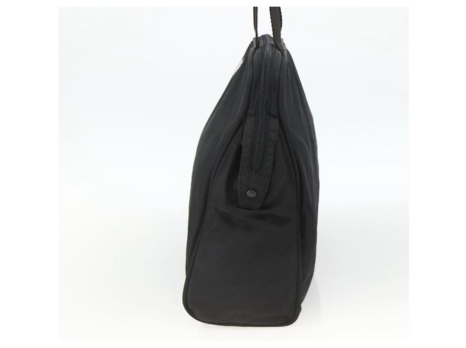 PRADA Borsa a mano in nylon nero argento Auth 173987 - vista 4