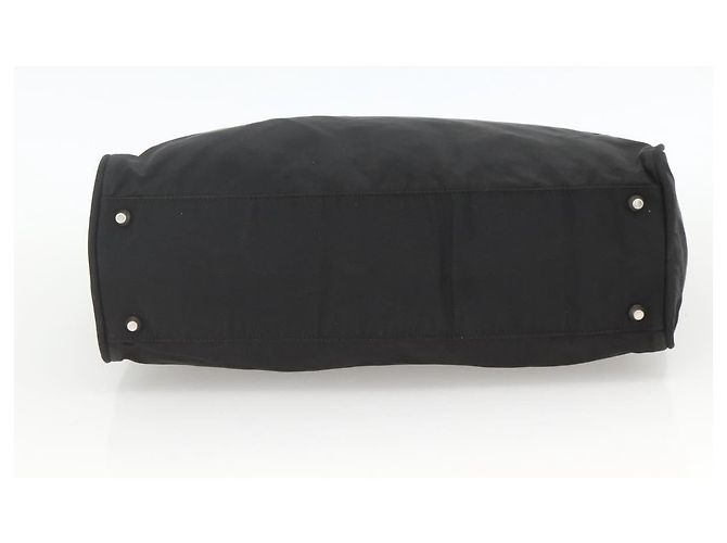 PRADA Borsa a mano in nylon nero argento Auth 173987 - vista 5