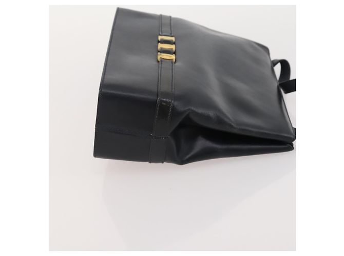 Borsa a Spalla Salvatore Ferragamo in Pelle 2 Pezzi Nero Giallo Auth YKZ815 - vista 12