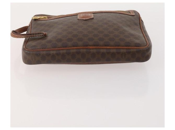 Céline Clutch in tela Macadam CELINE in pelle PVC 5 pezzi marrone oro Auth mr2262 D'oro - vista 10