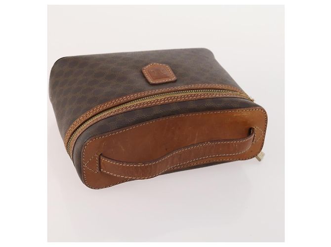 Céline Clutch in tela Macadam CELINE in pelle PVC 5 pezzi marrone oro Auth mr2262 D'oro - vista 14