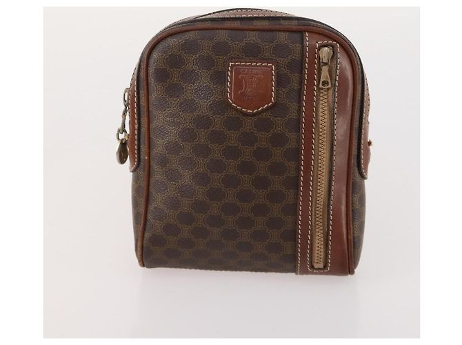 Céline Clutch in tela Macadam CELINE in pelle PVC 5 pezzi marrone oro Auth mr2262 D'oro - vista 18