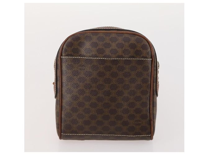 Céline Clutch in tela Macadam CELINE in pelle PVC 5 pezzi marrone oro Auth mr2262 D'oro - vista 19