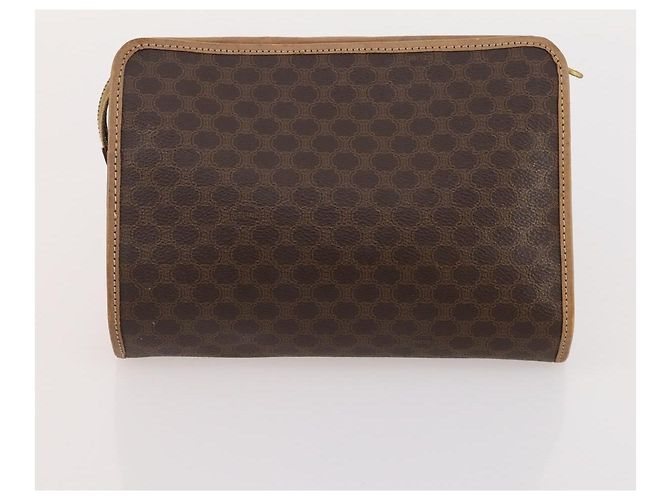 Céline Clutch in tela Macadam CELINE in pelle PVC 5 pezzi marrone oro Auth mr2262 D'oro - vista 24