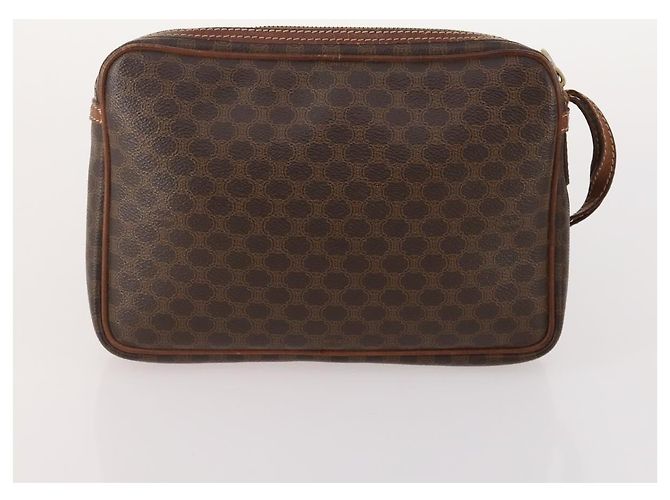 Céline Clutch in tela Macadam CELINE in pelle PVC 5 pezzi marrone oro Auth mr2262 D'oro - vista 8