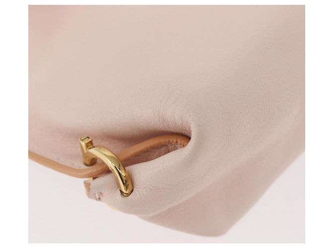 Borsa a mano in pelle Gancini Salvatore Ferragamo 2 in 1 Rosa Oro Auth BAZ784A - vista 17