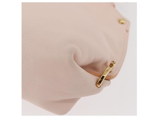 Borsa a mano in pelle Gancini Salvatore Ferragamo 2 in 1 Rosa Oro Auth BAZ784A - vista 18
