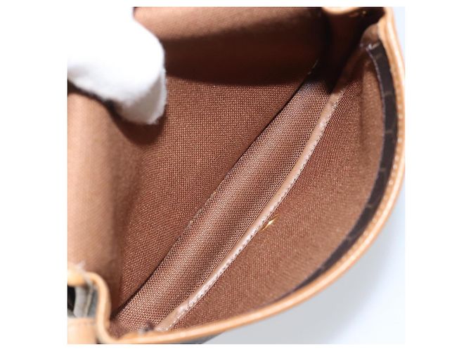 Borsa a spalla in tela a nido d'ape PVC nera e oro Christian Dior Auth bs34235 Nero D'oro - vista 12
