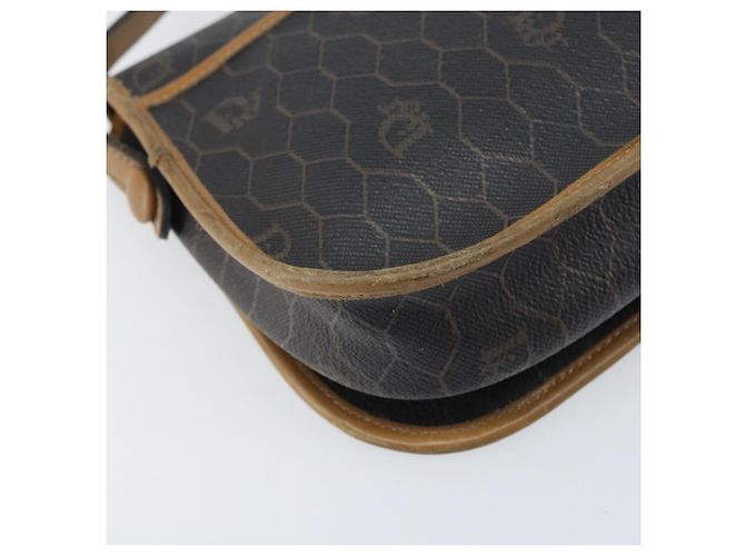 Borsa a spalla in tela a nido d'ape PVC nera e oro Christian Dior Auth bs34235 Nero D'oro - vista 16