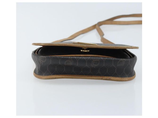 Borsa a spalla in tela a nido d'ape PVC nera e oro Christian Dior Auth bs34235 Nero D'oro - vista 5