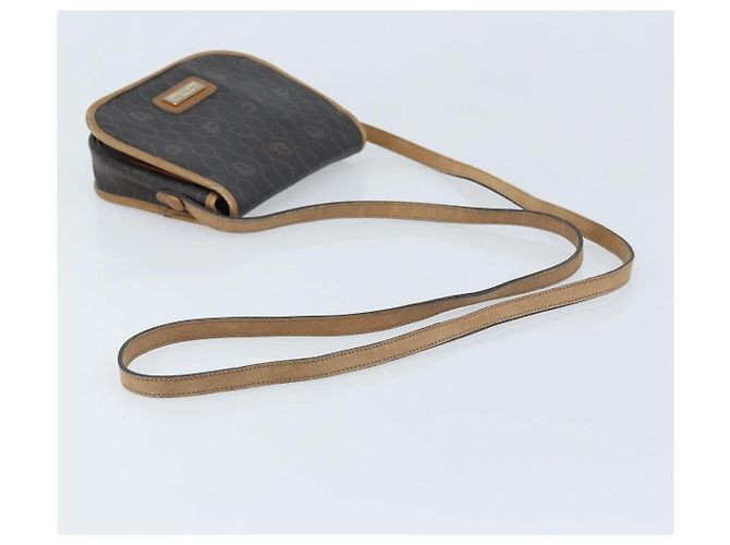 Borsa a spalla in tela a nido d'ape PVC nera e oro Christian Dior Auth bs34235 Nero D'oro - vista 7