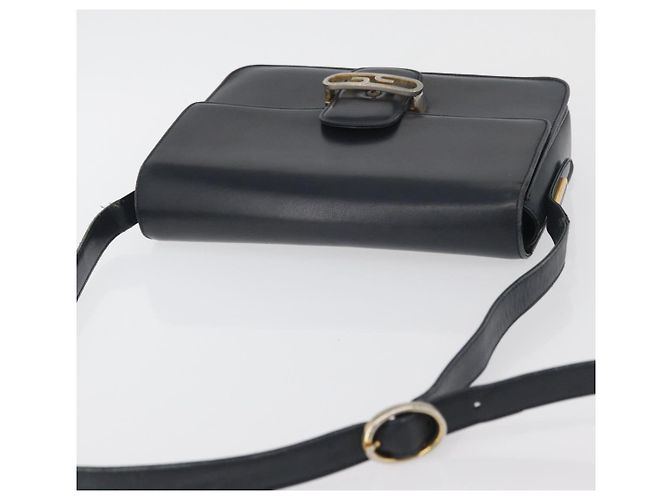 Gucci Borsa a Spalla in Pelle Blu Navy Oro Auth YKZ288 D'oro - vista 6