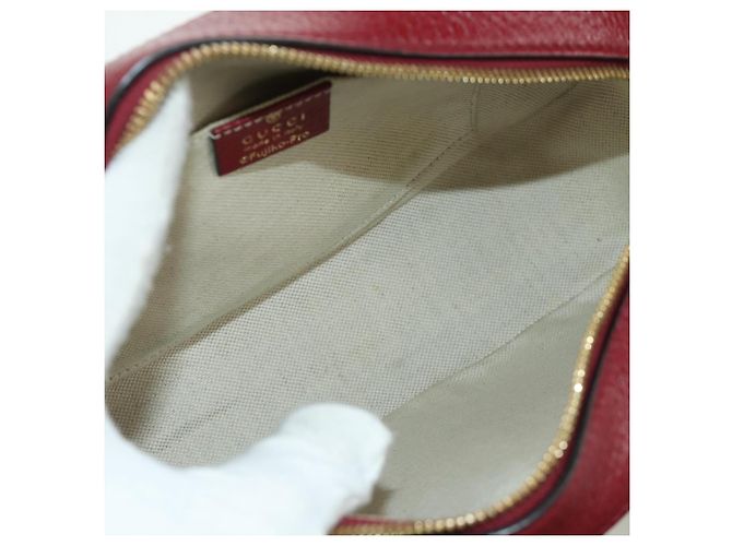 Borsa di collaborazione GUCCI Micro GG Supreme Doraemon in PVC 574886 Auth YKZ711SAM Beige D'oro - vista 11