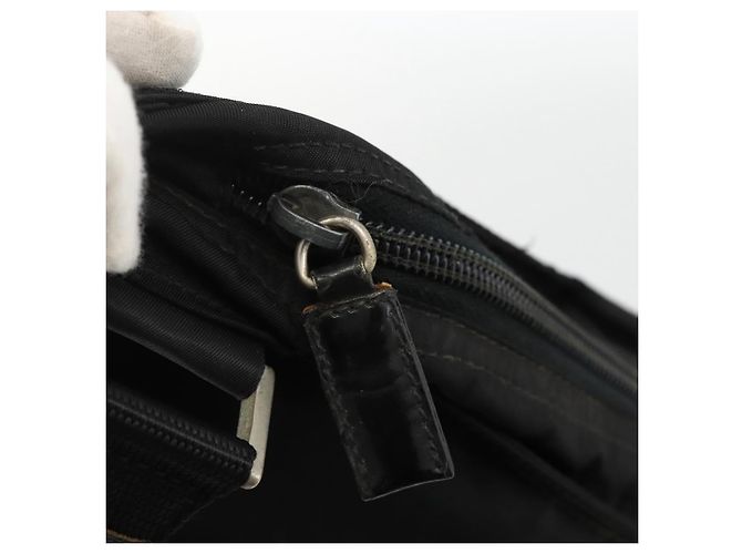 Borsa a Spalla PRADA Nylon Nero Argento Autentica BAZ203A - vista 10