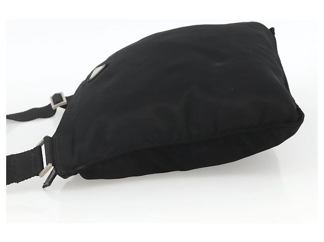 Borsa a Spalla PRADA Nylon Nero Argento Autentica BAZ203A - vista 3