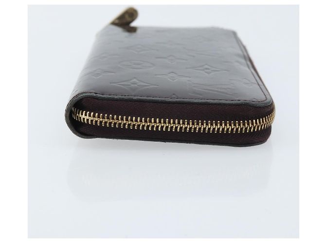 LOUIS VUITTON Cartera Larga Zippy Monogram Vernis Amarante M93522 LV Auth BA11508 Burdeos - vista 3