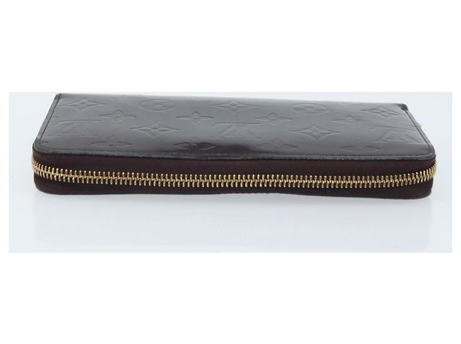 LOUIS VUITTON Cartera Larga Zippy Monogram Vernis Amarante M93522 LV Auth BA11508 Burdeos - vista 5