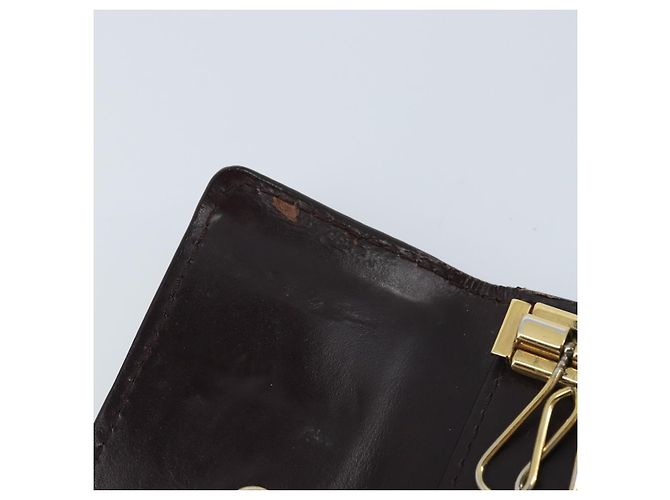 LOUIS VUITTON Vernis Multicles 4 Estojo para Chaves Amarrant M93517 LV Auth BA11523 Bordeaux - vista 10