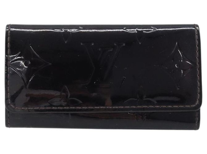 LOUIS VUITTON Vernis Multicles 4 Estojo para Chaves Amarrant M93517 LV Auth BA11523 Bordeaux - vista 13