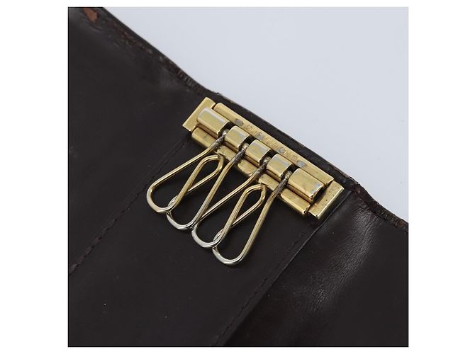 LOUIS VUITTON Vernis Multicles 4 Estojo para Chaves Amarrant M93517 LV Auth BA11523 Bordeaux - vista 20