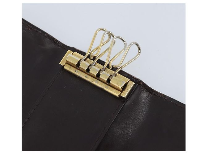 LOUIS VUITTON Vernis Multicles 4 Estojo para Chaves Amarrant M93517 LV Auth BA11523 Bordeaux - vista 21