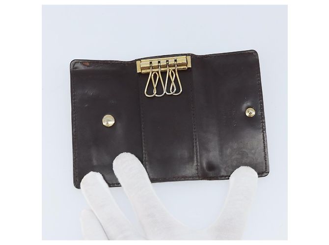 LOUIS VUITTON Vernis Multicles 4 Estojo para Chaves Amarrant M93517 LV Auth BA11523 Bordeaux - vista 9