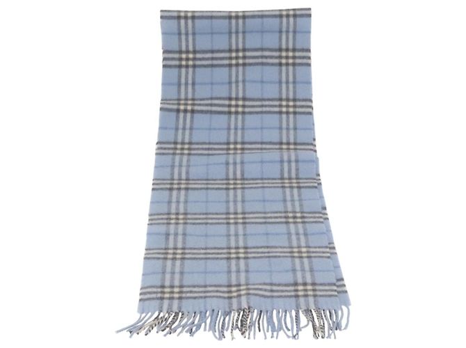 Sciarpa in lana Nova Check Burberry Azzurro Chiaro Auth YKZ391 Blu chiaro - vista 5