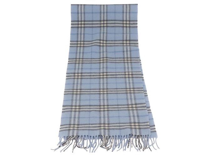 Sciarpa in lana Nova Check Burberry Azzurro Chiaro Auth YKZ391 Blu chiaro - vista 6