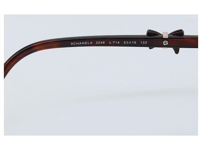 Gafas CHANEL metal Marrón CC Auth BAZ296 Castaño - vista 10