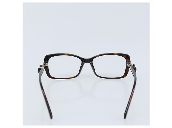 Gafas CHANEL metal Marrón CC Auth BAZ296 Castaño - vista 3