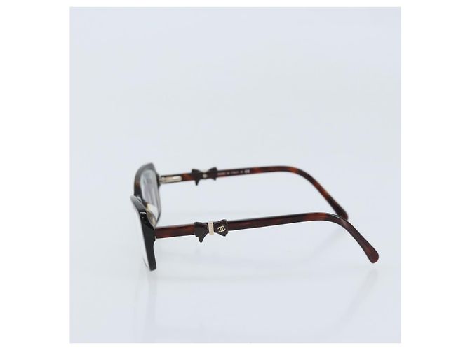Gafas CHANEL metal Marrón CC Auth BAZ296 Castaño - vista 4