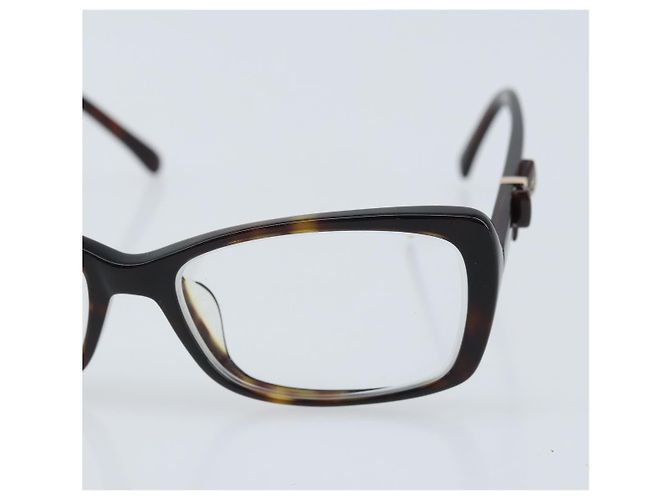 Gafas CHANEL metal Marrón CC Auth BAZ296 Castaño - vista 7