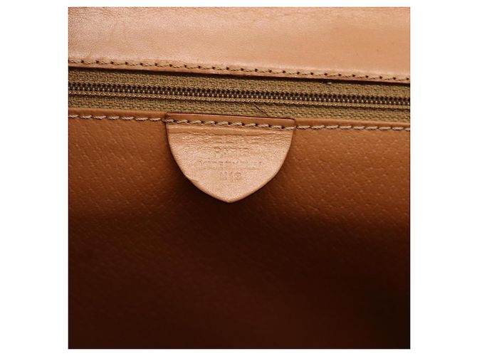 Céline Borsa a mano in tela Macadam CELINE in pelle PVC marrone e oro Auth BAZ721A D'oro - vista 12